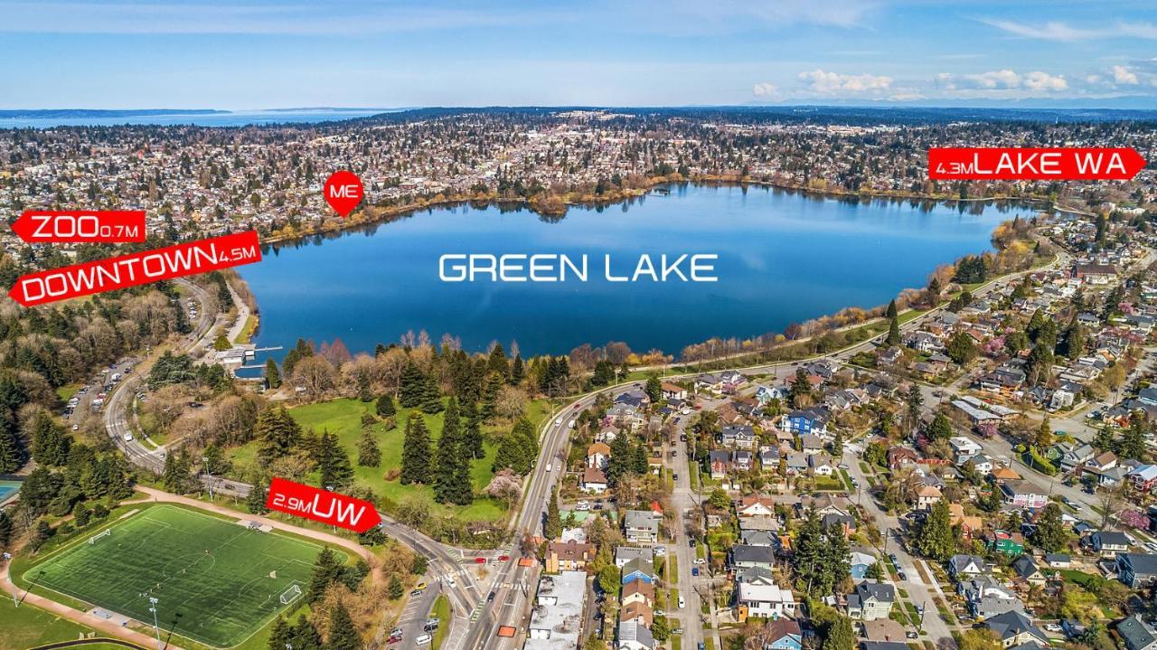 Green Lake 1St Line Home B With Central Air Conditioners ซีแอตเทิล ภายนอก รูปภาพ